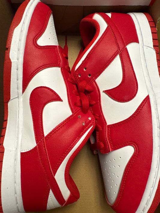 Nike Dunk low weiss/rot, grösse 36,5