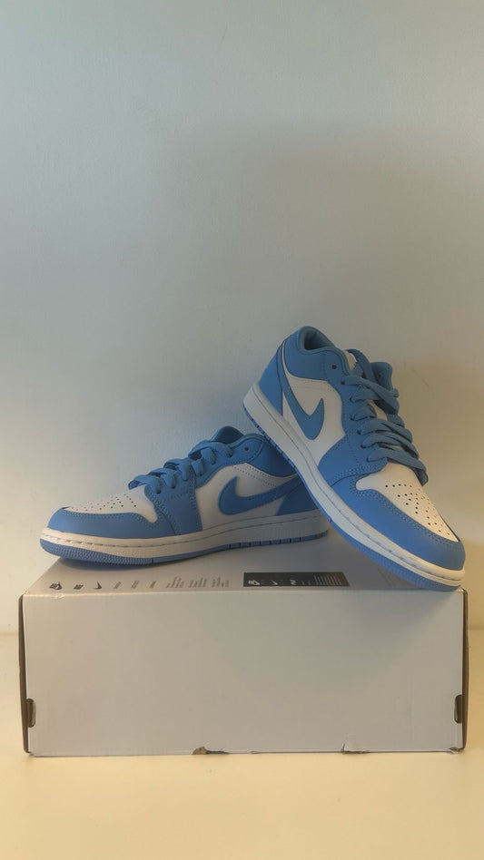 Nike Air Jordan 1 Low weiss/hellblau, Größe wählbar