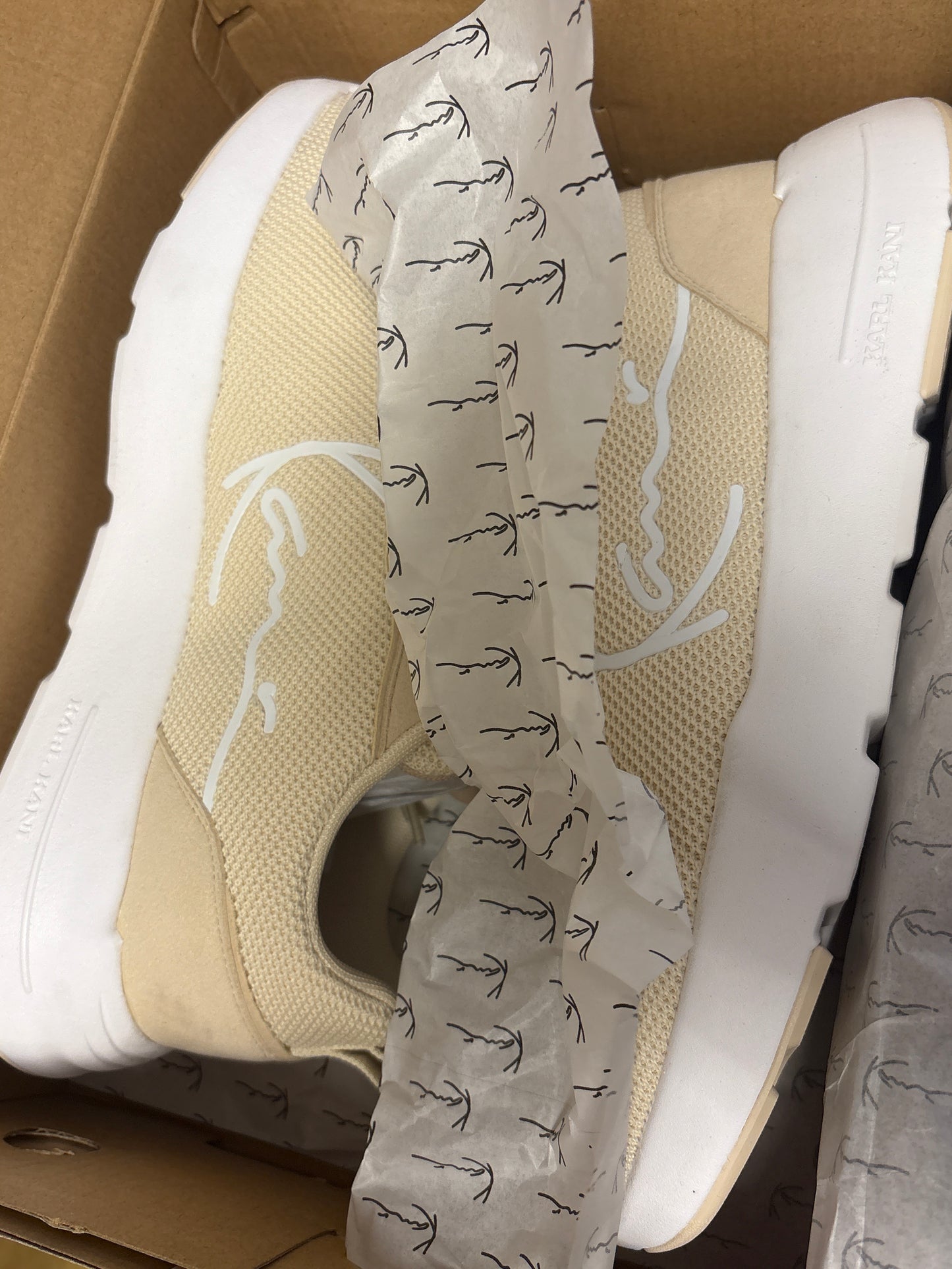 Karl Kani Sneaker in weiß/beige, Größe 45
