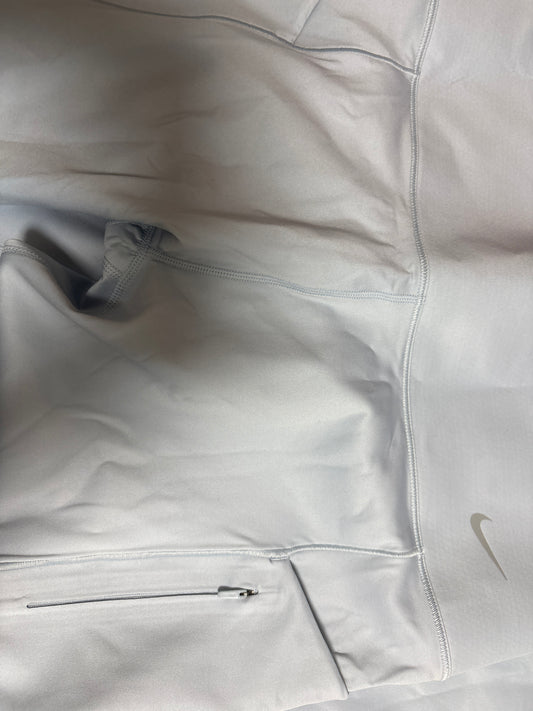 Nike Frauen Leggins in hellblau mit Tasche & Reißverschluss, Größe XL