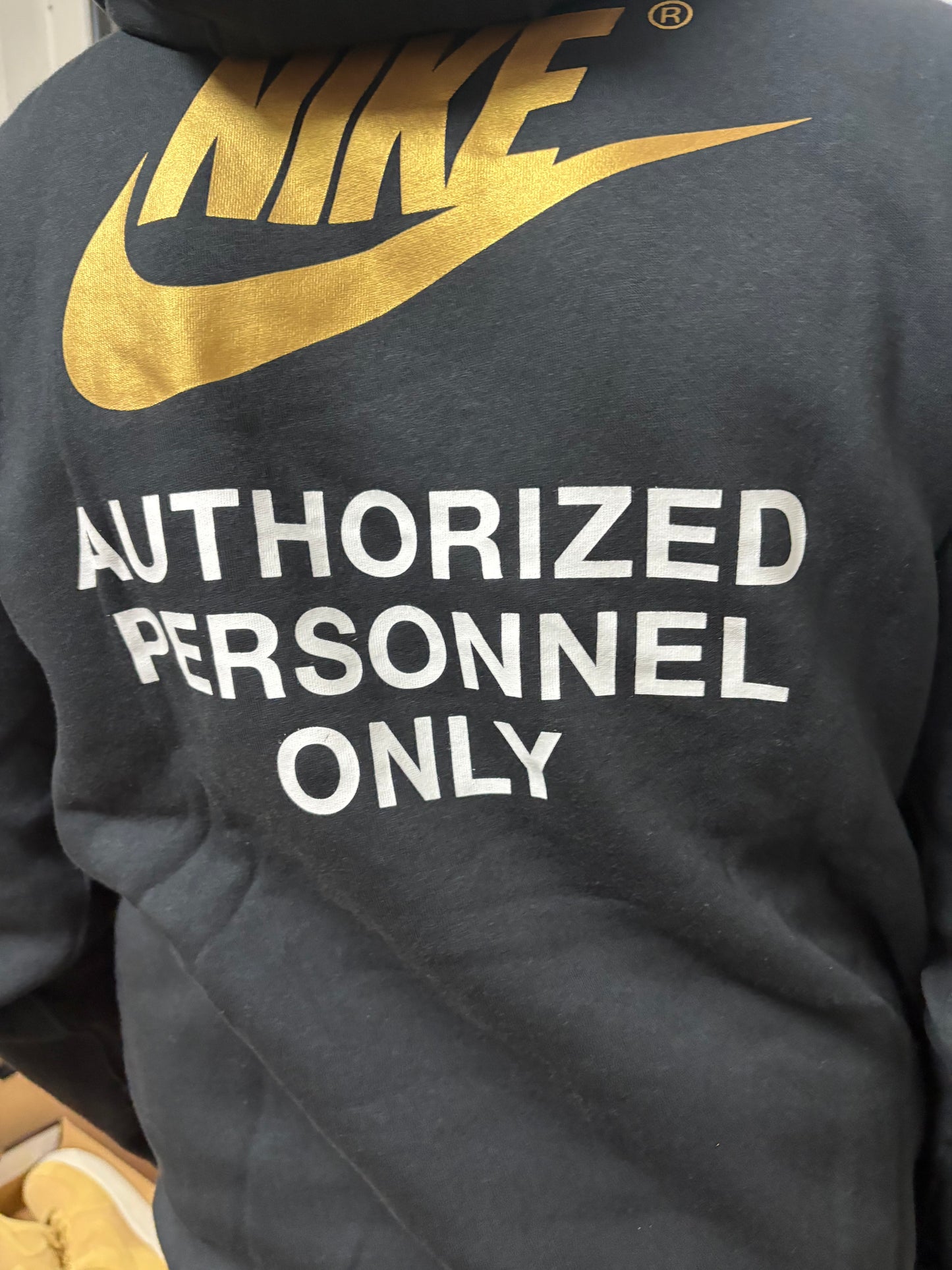 Nike Hoodie, Größe wählbar in schwarz/Schrift