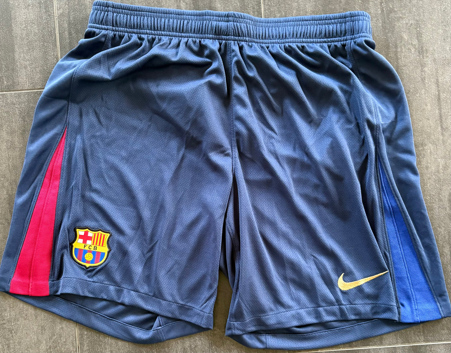 Nike Trainingshose kurz, FC Barcelona, blau/rot, Größe wählbar