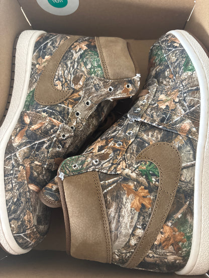 Air Jordan 1 MID, braun/Muster, Größe 38,5