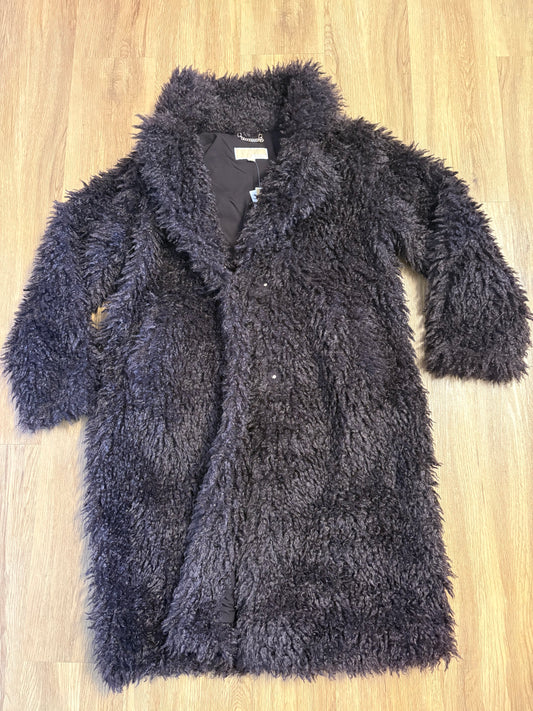 Michael Kors Wintermantel Plüsch in braun/chocolate, Grösse wählbar