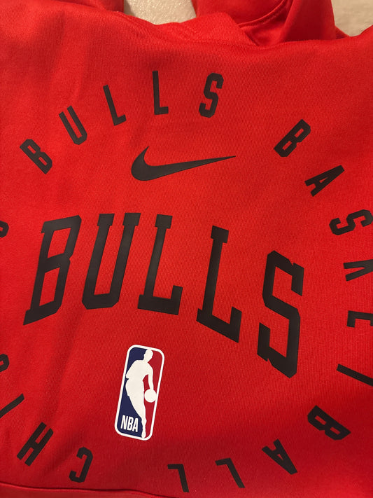 Nike NBA Hoodie Chicago Bulls, Rot, in Größe L