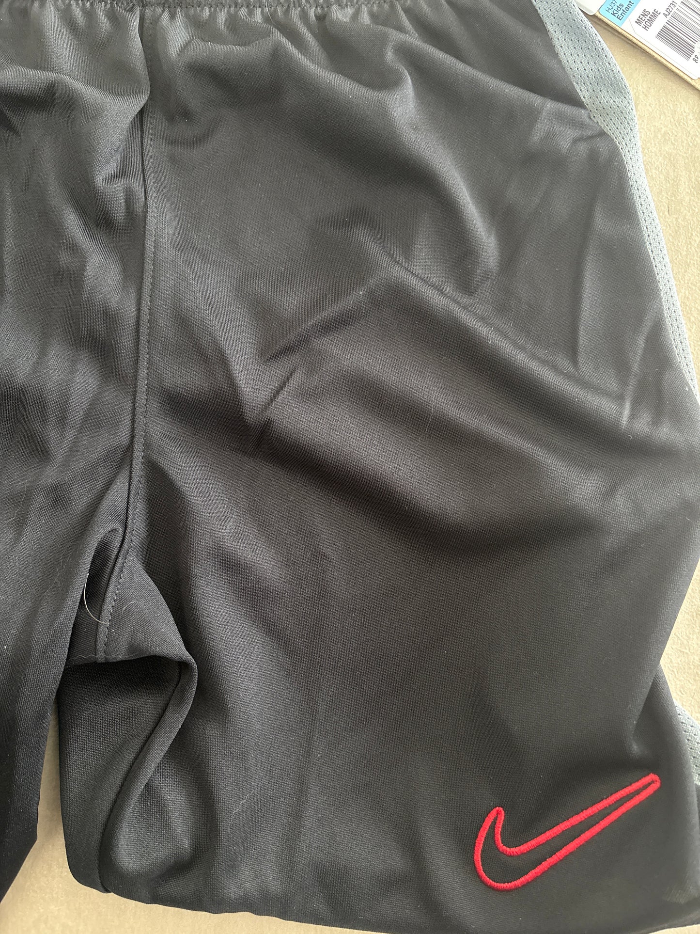 Nike kurze Hose Kinder, schwarz/grau, Größe wählbar
