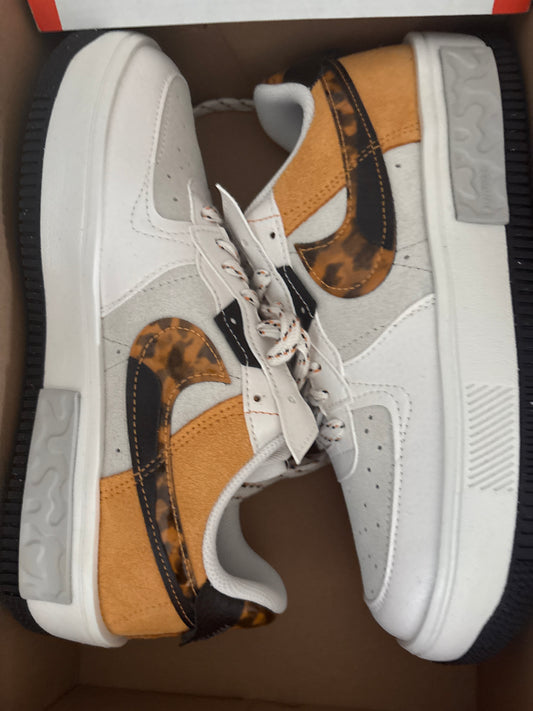 Nike Air Force 1 Fontanka, weiss/braun/grau, Größe 39