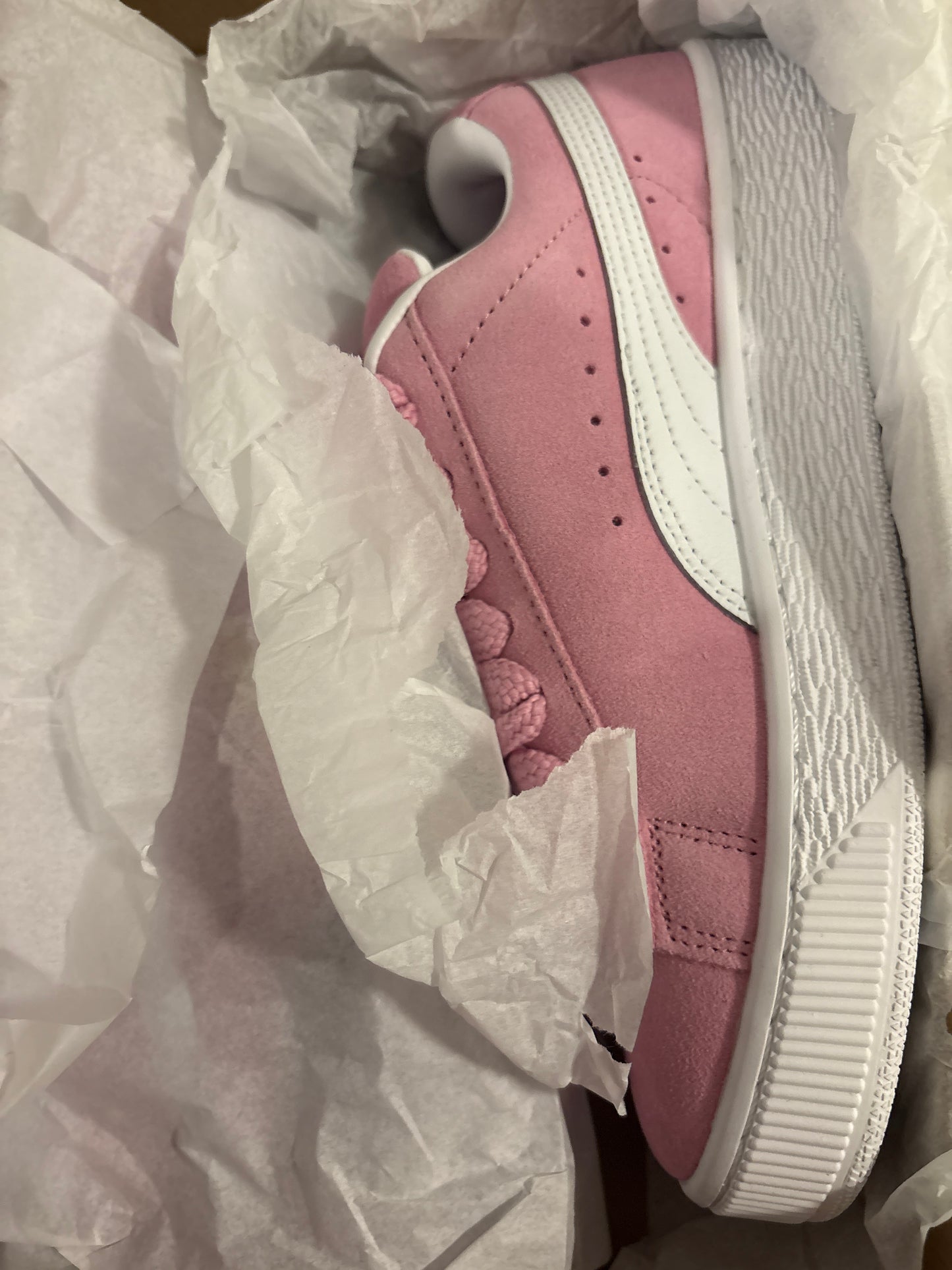 Puma Suede XL, rosa/weiss, Größe wählbar