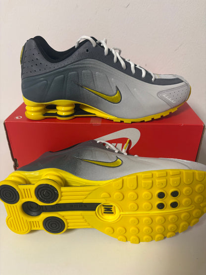 Nike Shox R4 in grau/gelb, Größe wählbar