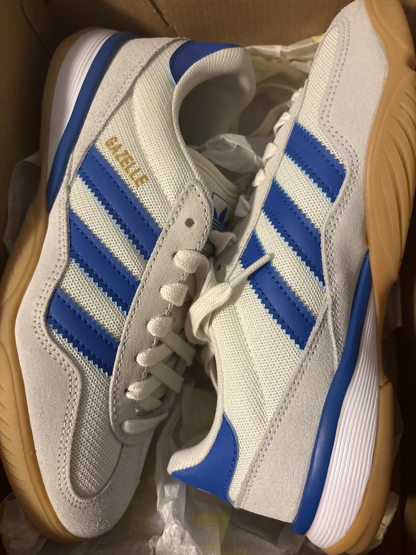 Adidas Gazelle Sala, grau/blau, Größe 36