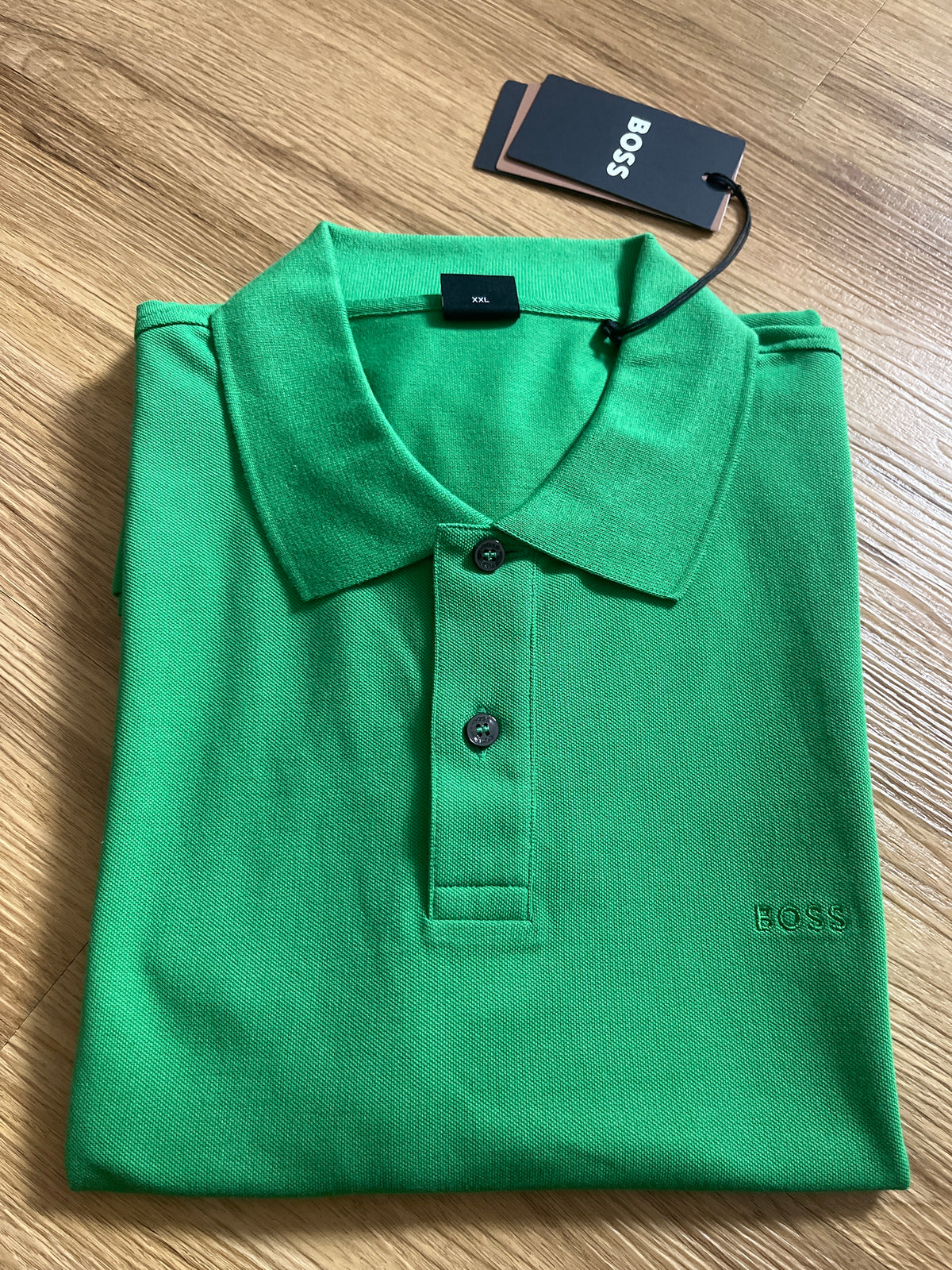 Boss Polo Shirt in grün/schwarz, Größe XXL