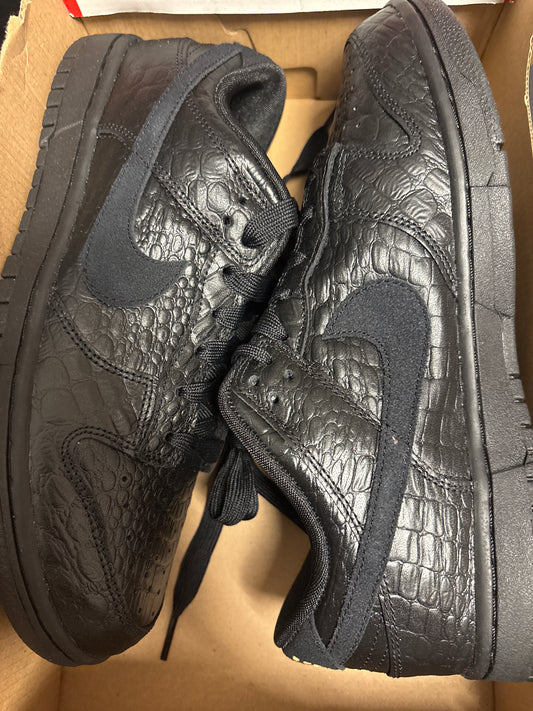 Nike Dunk low schwarz/Schlangenmuster, Größe 42