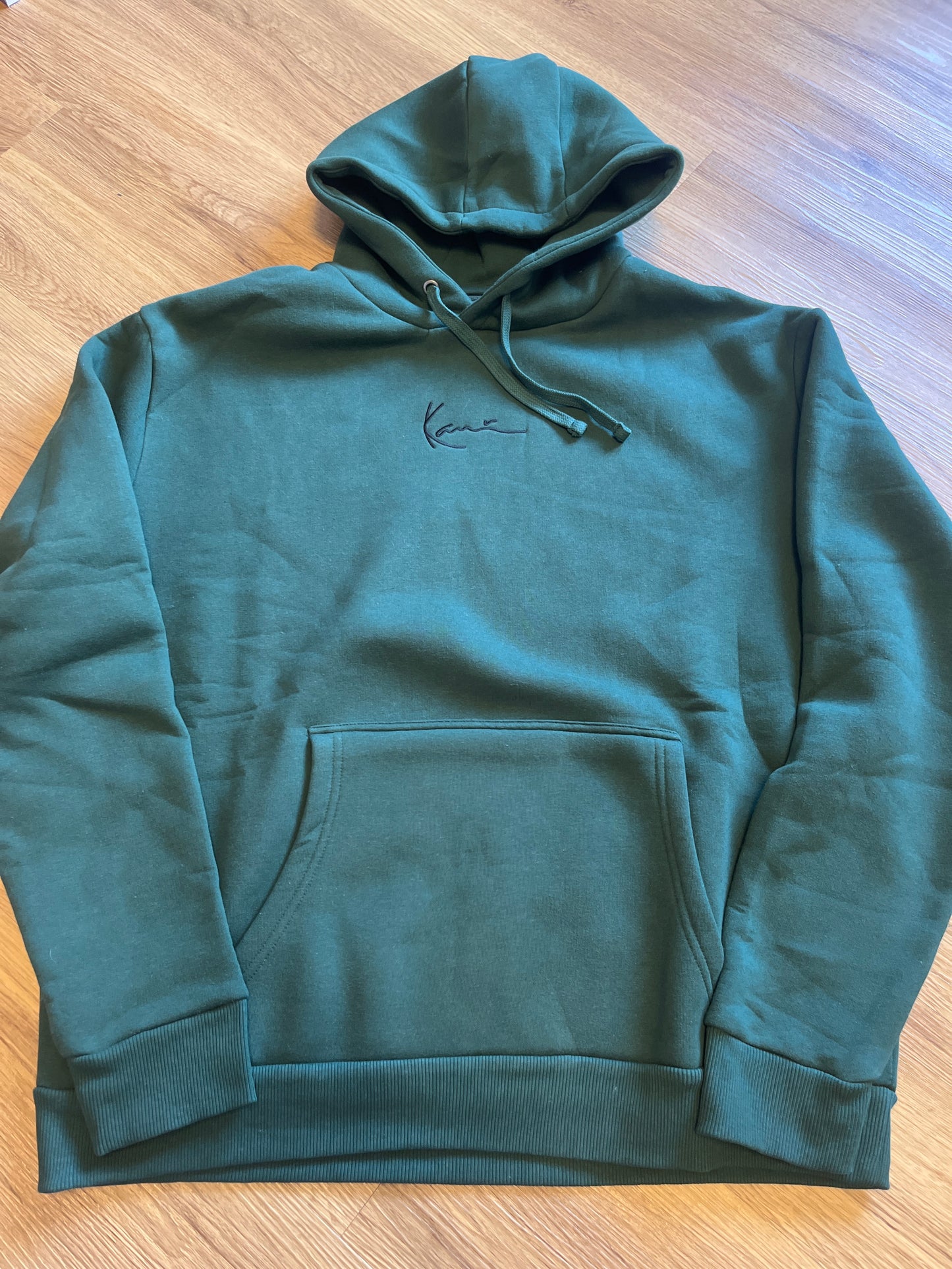Karl Kani Hoodie in dunkelgrün, Größe XL