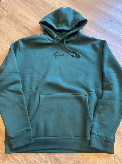 Karl Kani Hoodie in dunkelgrün, Größe XL