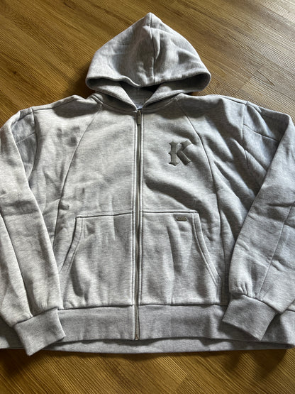 Karl Kani Joggingjacke in grau, Größe M