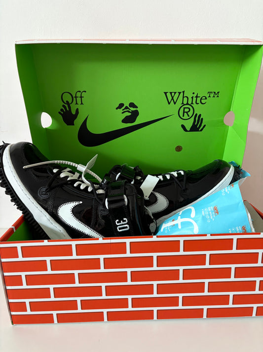 Nike Air Force 1 MID SP LTHR x Off White in schwarz, Größe wählbar