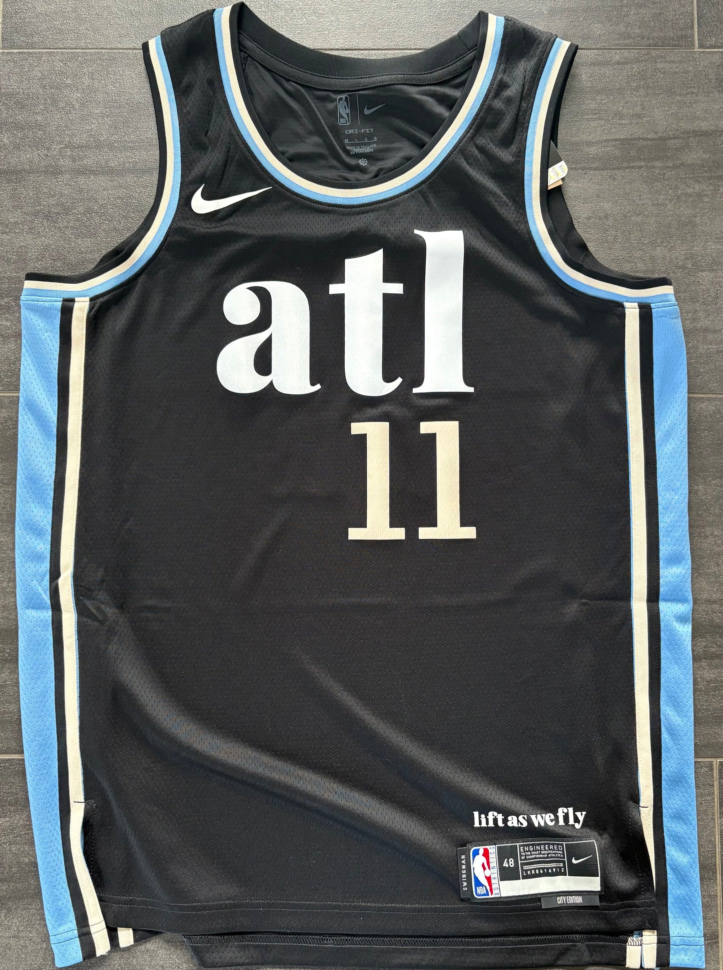 Nike NBA Trikot Atlanta Hawks, Größe wählbar in schwarz/weiss/blau