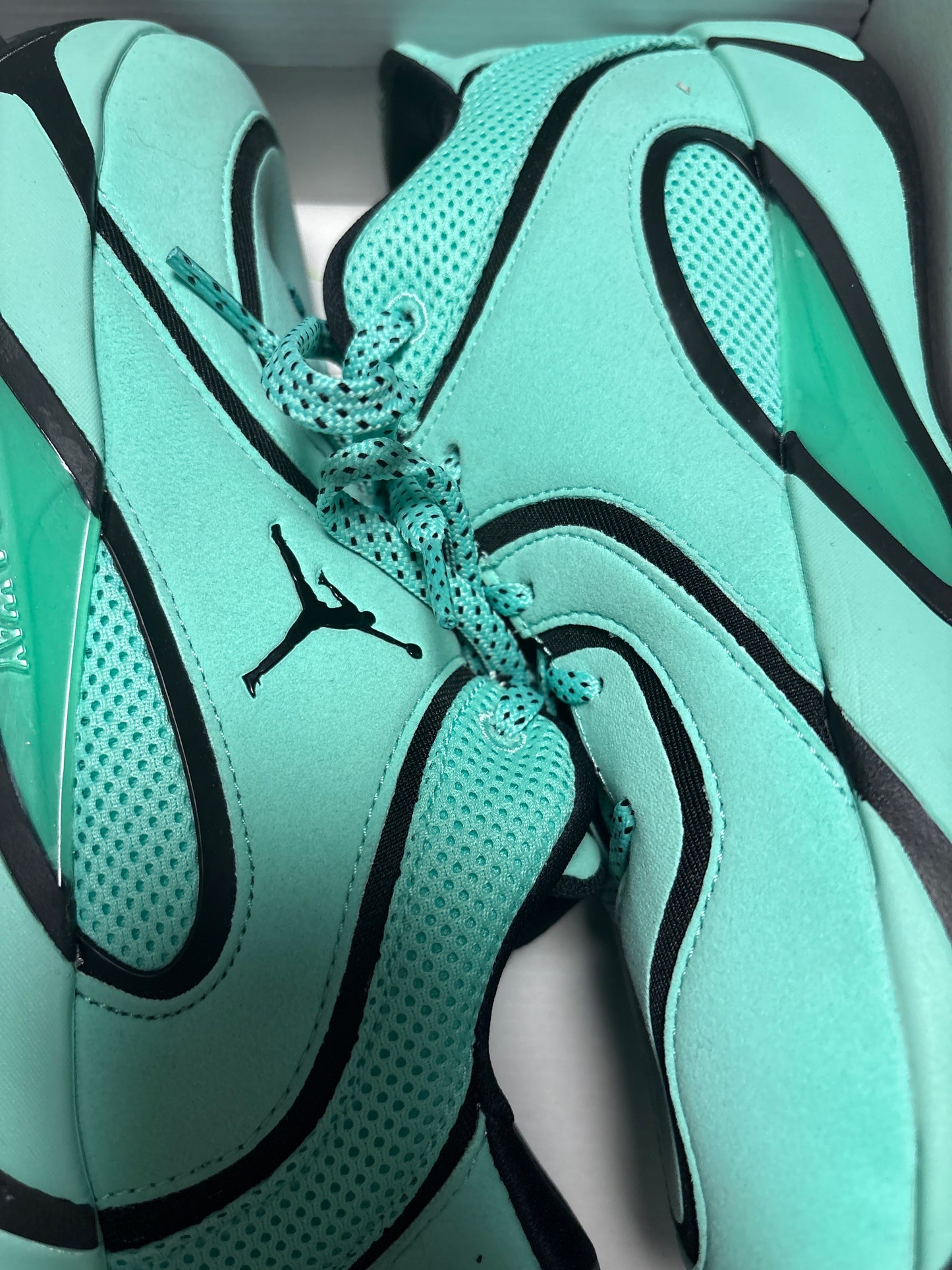 Nike Jordan Tatum 4, in türkis/schwarz, Gr. 39