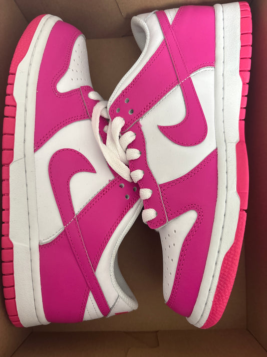 Nike Dunk low weiss/pink, Größe wählbar