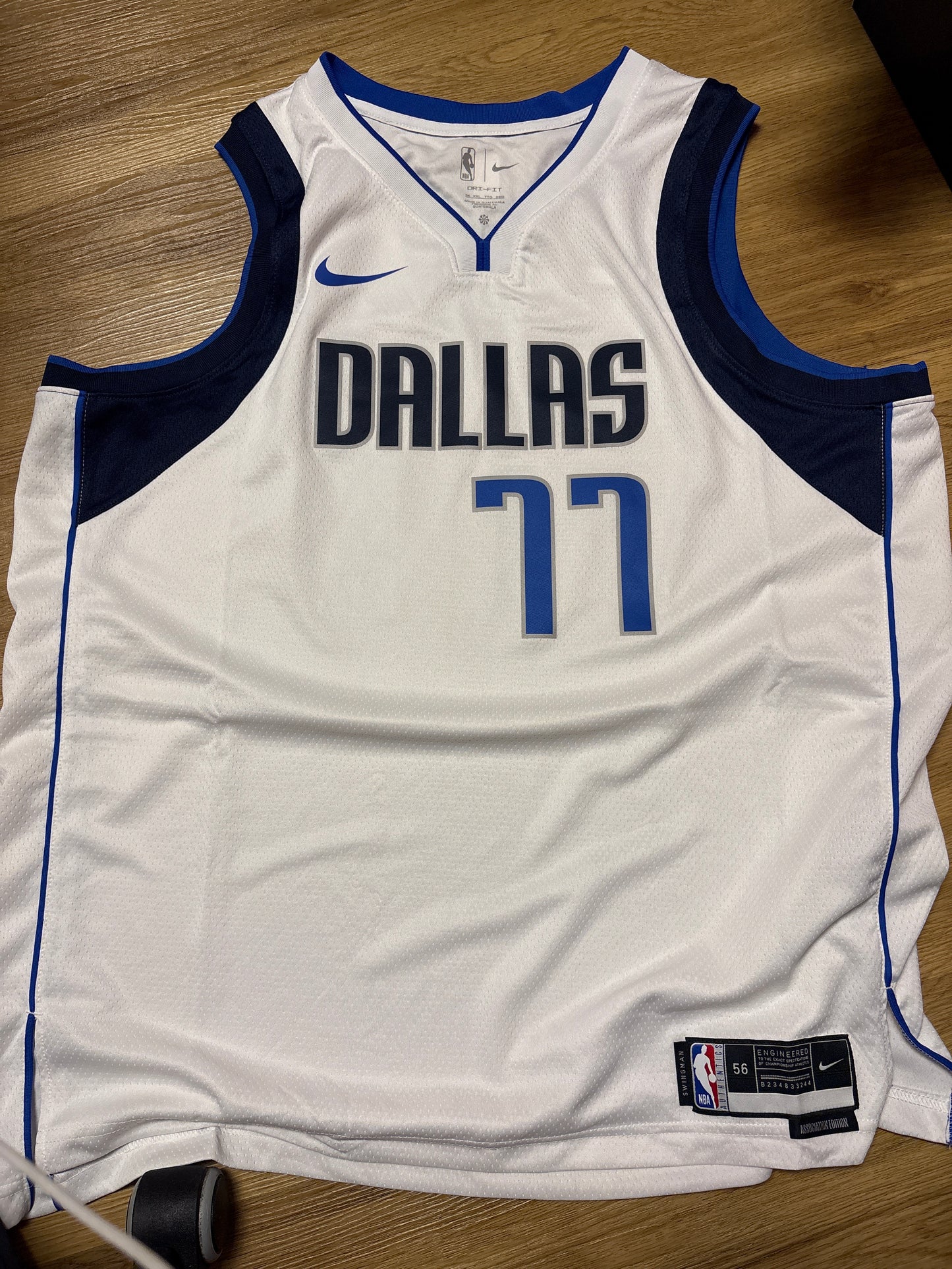 Nike NBA Trikot Dallas Mavericks, Größe wählbar , weiss