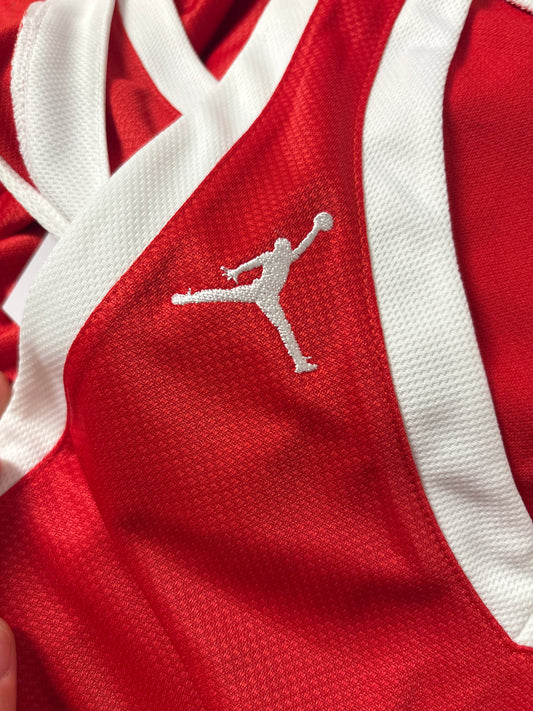 Nike Jordan Trägershirt, Größe wählbar in rot/weiss