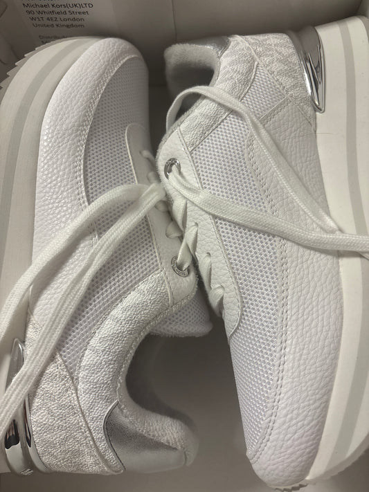 Michael Kors Sneaker Weiß/Silber, Größe wählbar