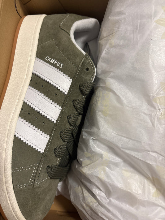 Adidas Campus, olivgrün/weiss, Größe wählbar