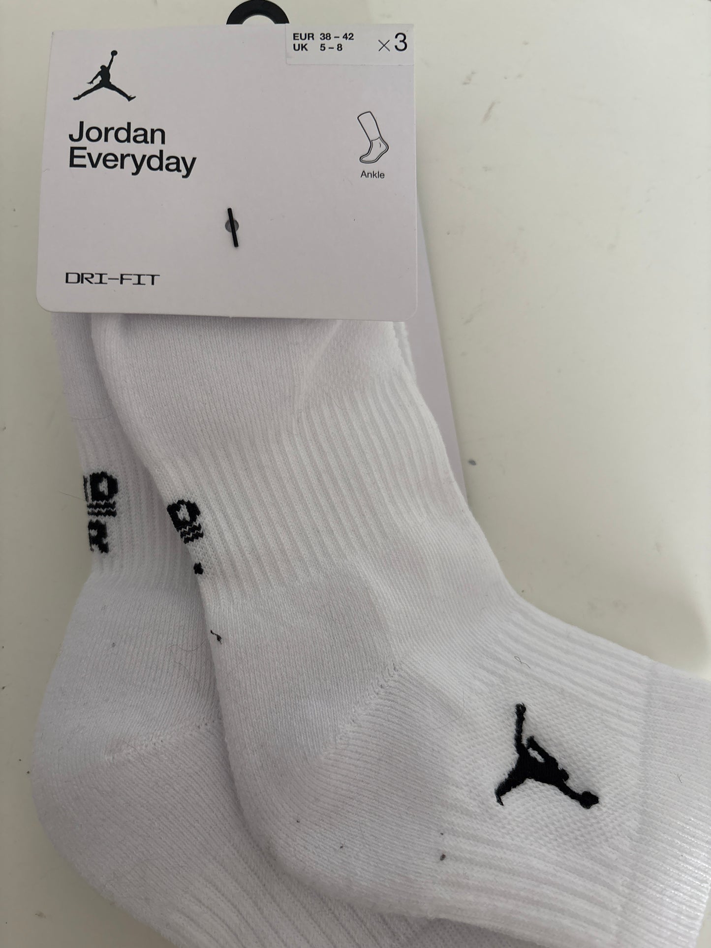 Nike Jordan Socken, 3er Pack in weiss, Größe 38-42
