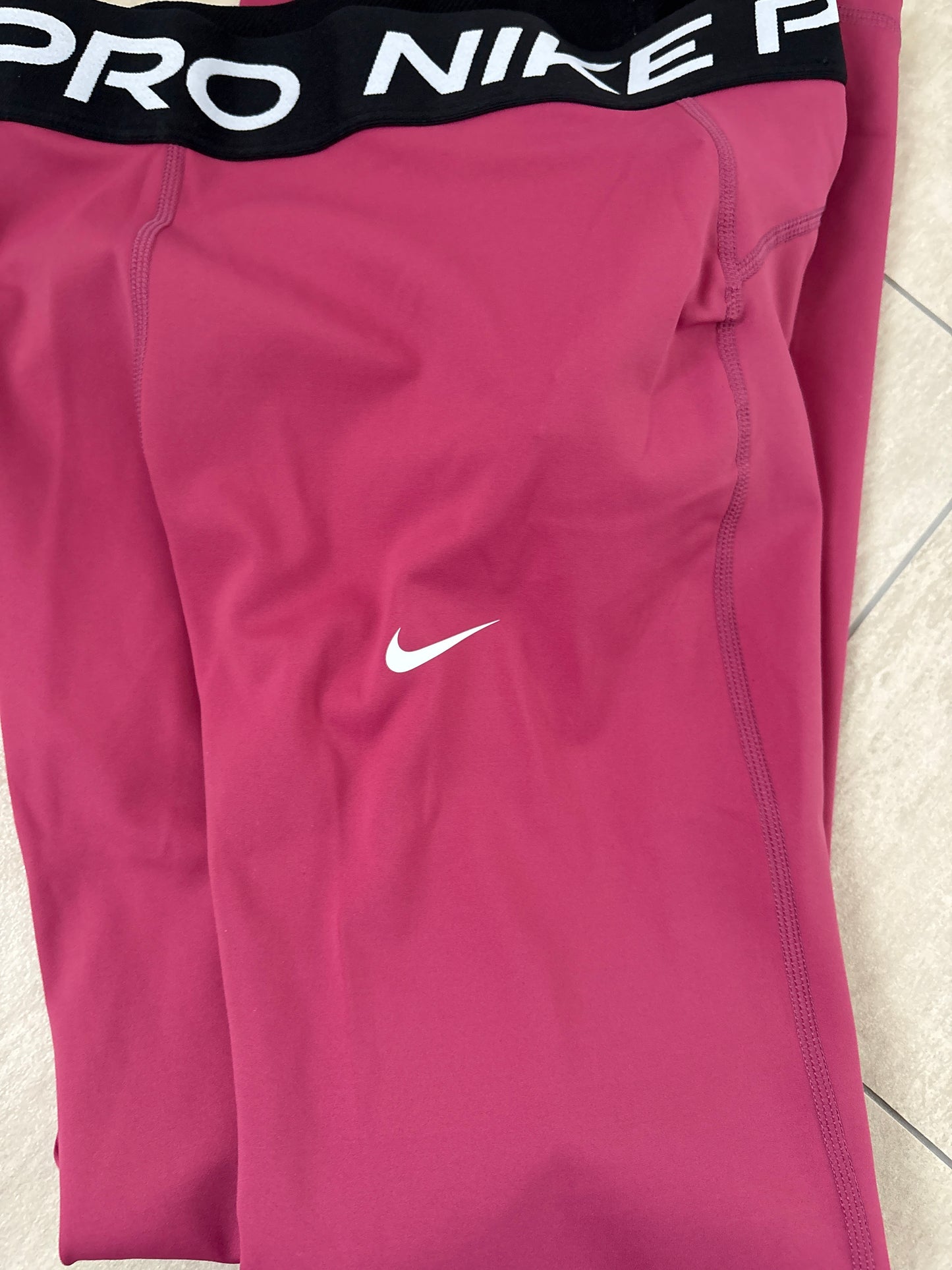 Nike Kinder Leggins in dunkellila, Nike Pro, Größe XL