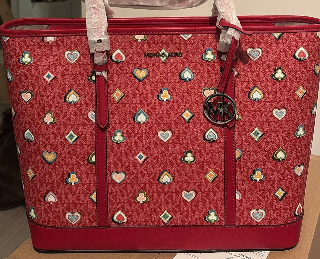 Michael Kors Jet Set Travel Shopper framboise noire