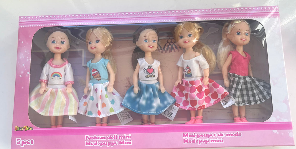 Eddy Toys Modepuppe Mini 5 Stück