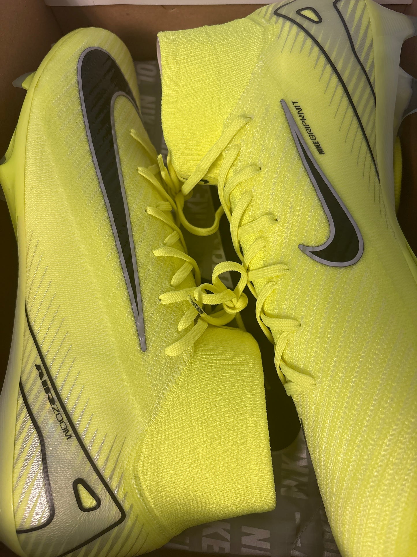 Nike ZM Superfly 10 Elite FG, Größe wählbar in gelb/schwarz ( Fussballschuh )