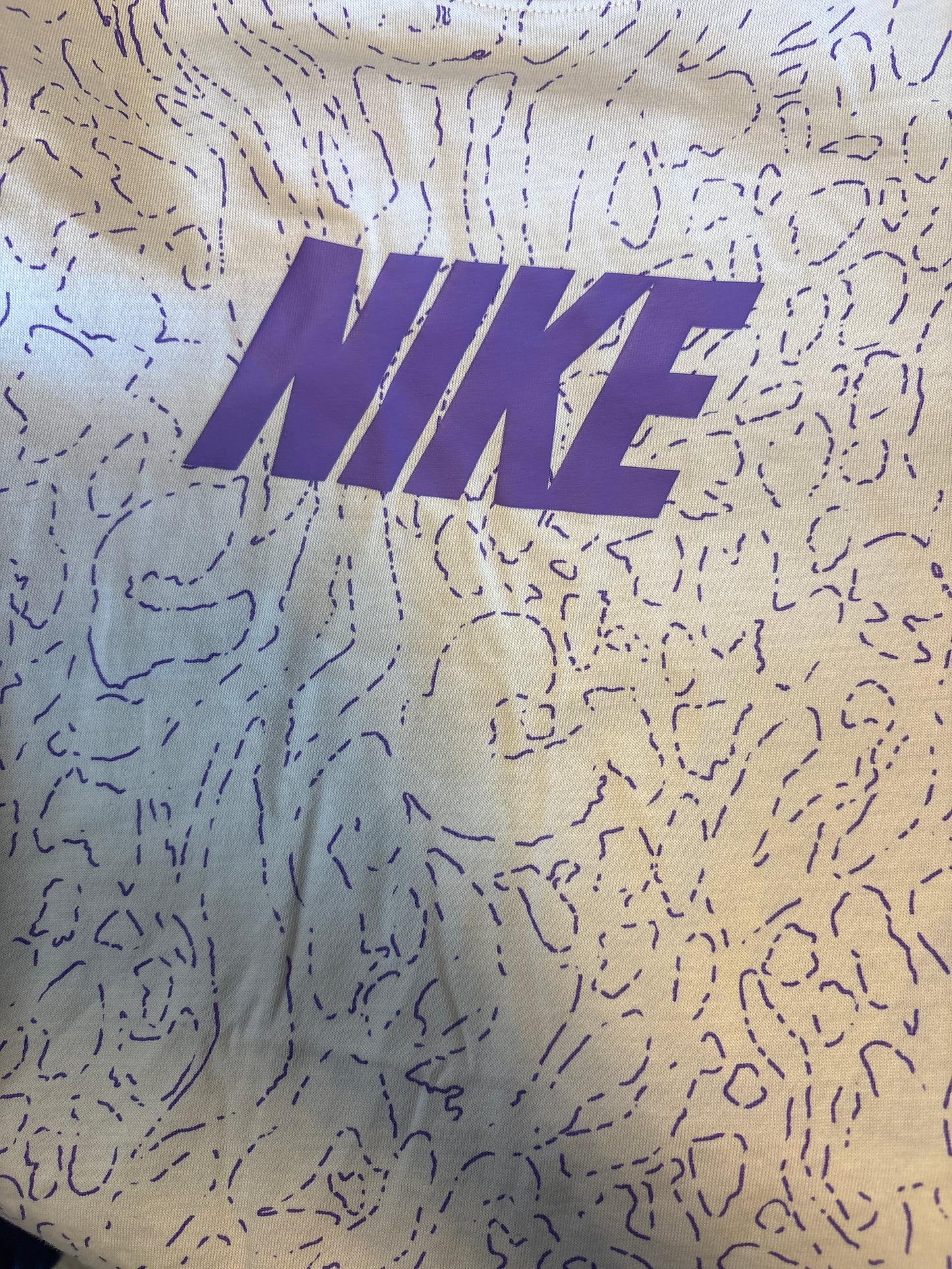 Nike Shirt, Größe Kinder XL in hellgrau/lila