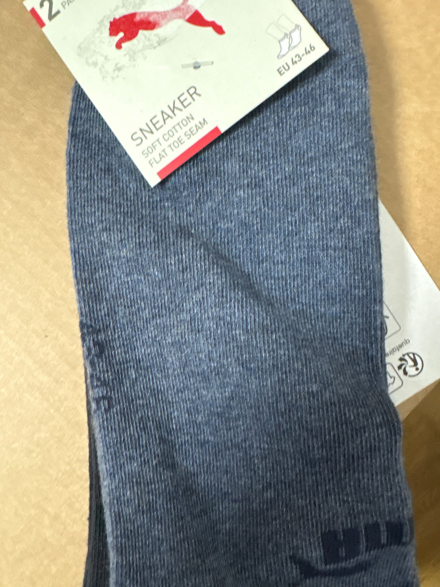 Puma Socken, 2er Pack in Blautöne, Größe wählbar