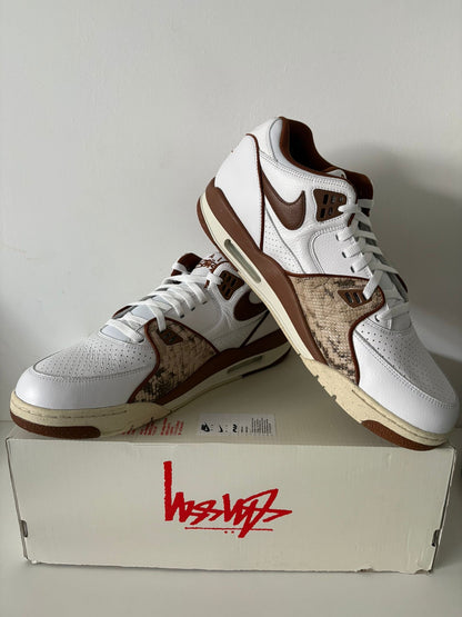 Nike Air Flight 89 Low in weiss/braun/beige mit Muster Grösse 49,5
