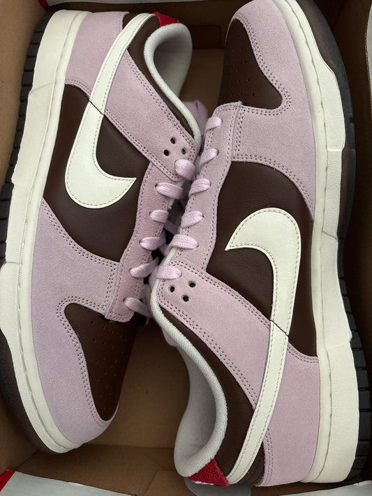 Nike Dunk low rosa/braun/weiss/rot, Größe 46