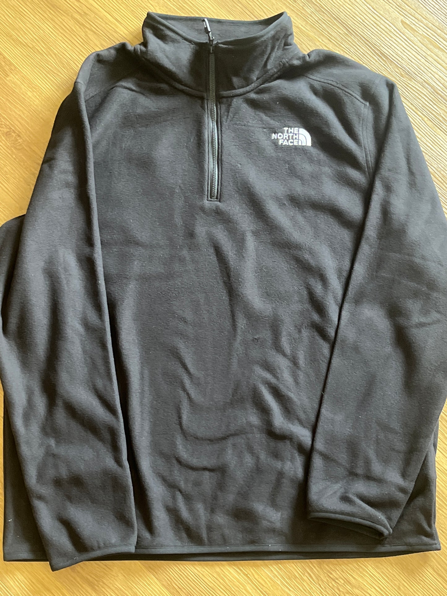 The North Face Herren Fleece mit 1/4 Zipper in schwarz, Größe wählbar