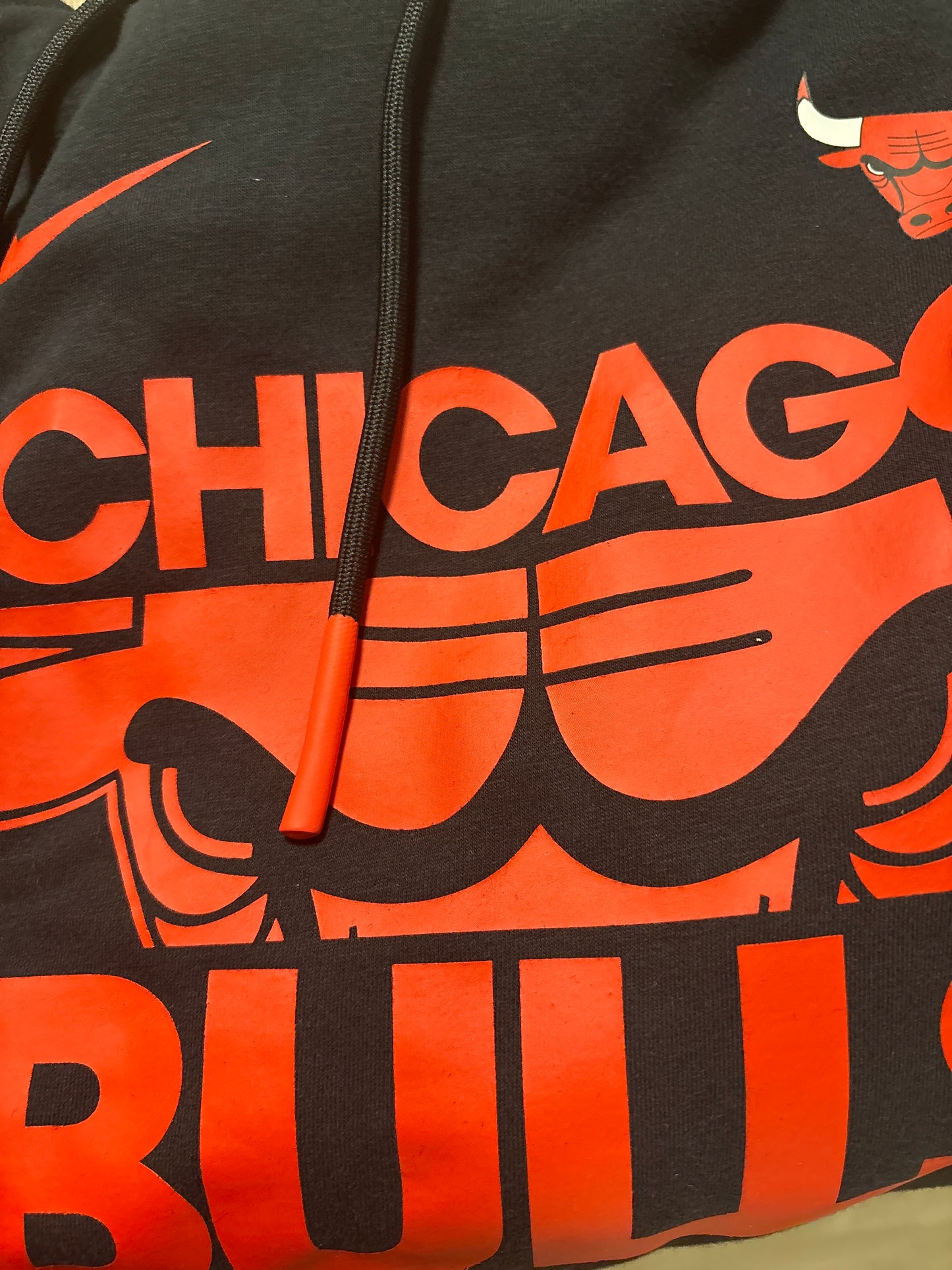Nike NBA Hoodie Chicago Bulls, schwarz , in Größe L