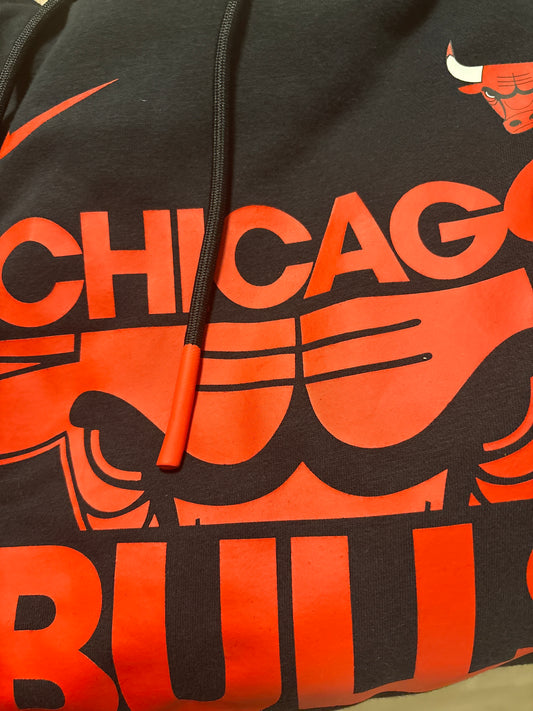 Nike NBA Hoodie Chicago Bulls, schwarz , in Größe L