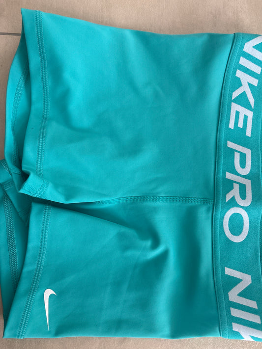 Nike Frauen Leggins in Türkis kurz, Größe S