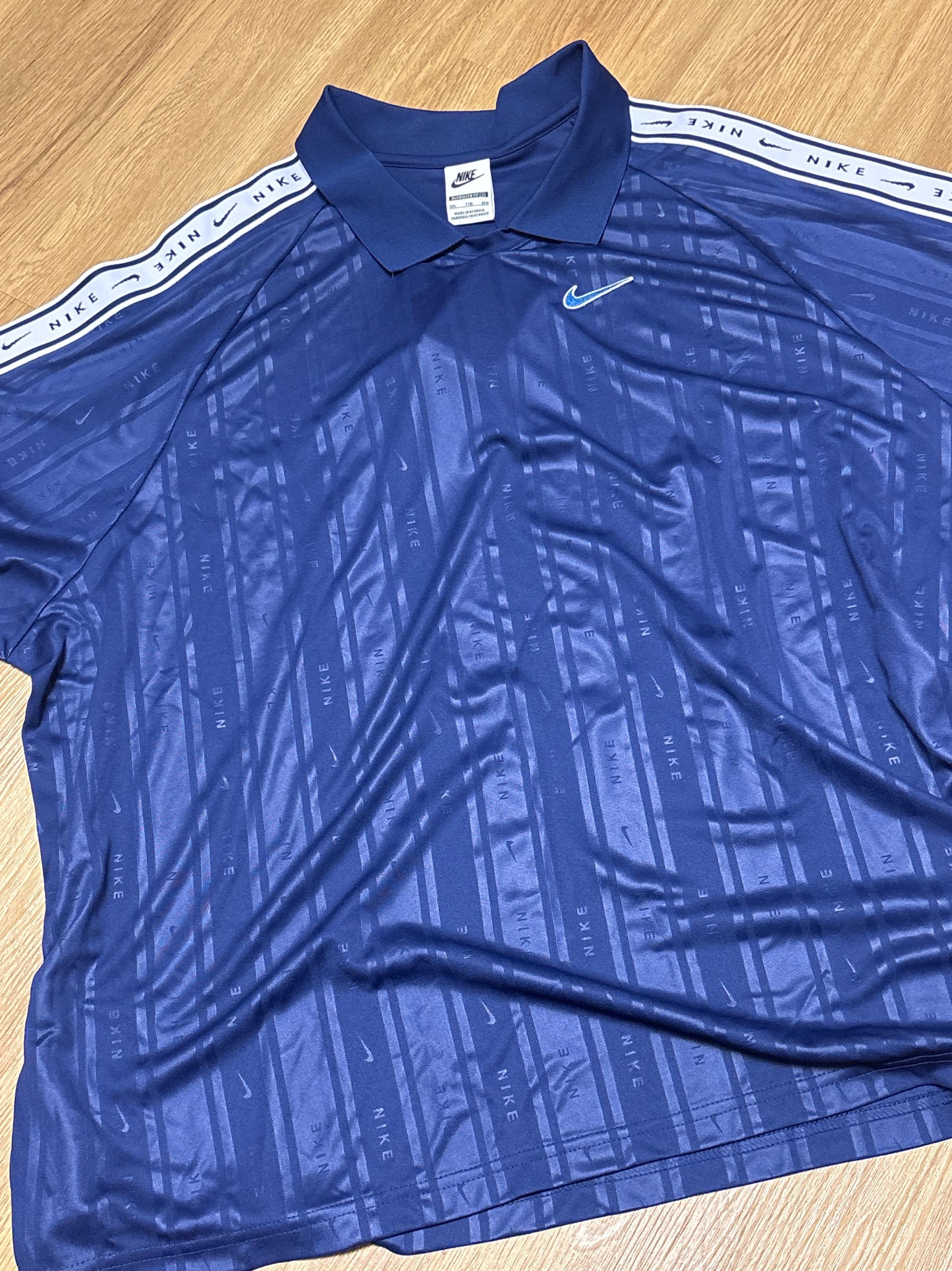 Nike Polo Trikot in blau/weiß, Größe XXL