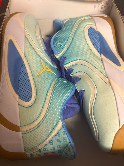 Nike Jordan Tatum 4, in weiß/türkis/blau, Größe wählbar