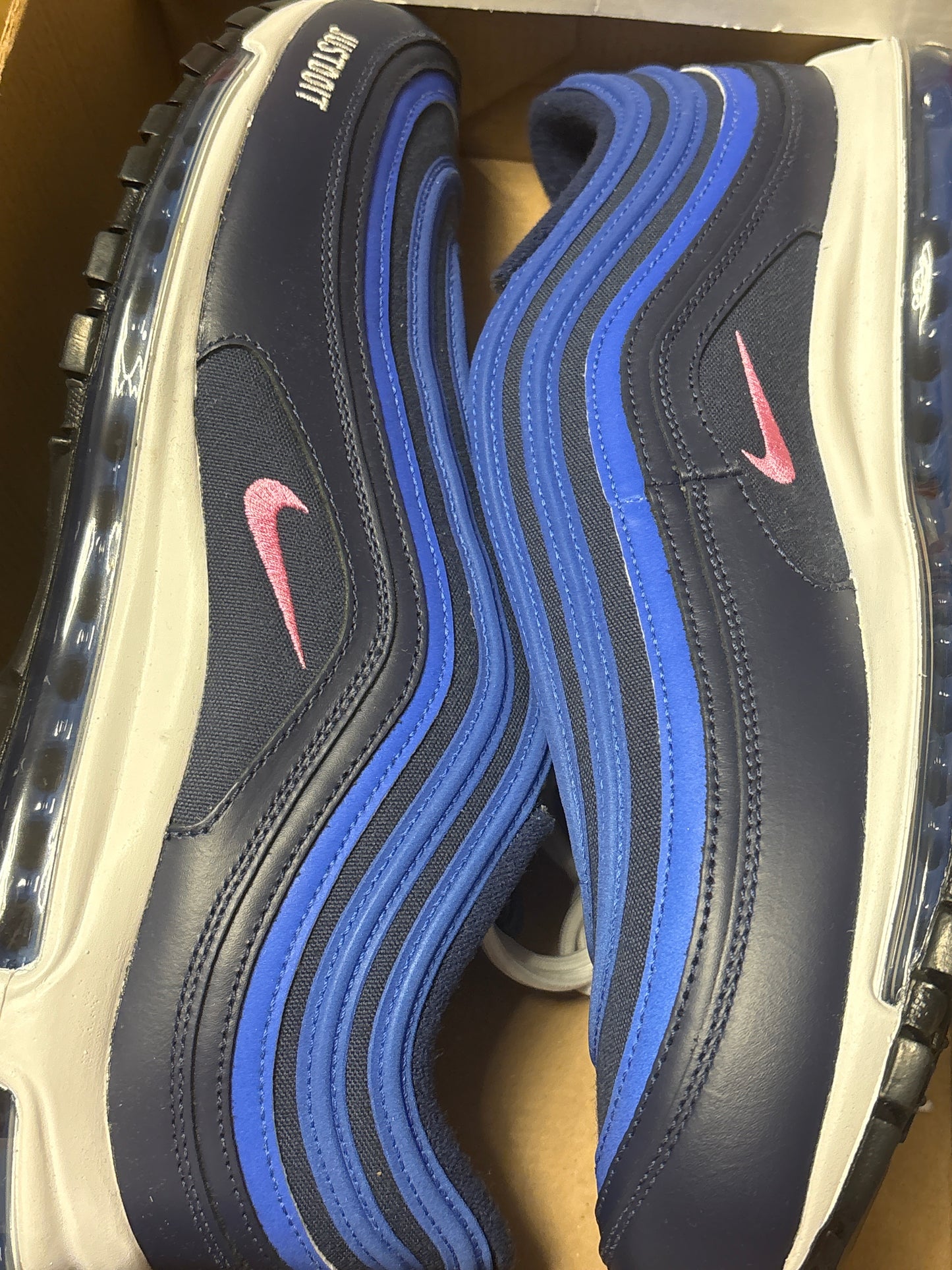 Nike Air Max 97 in blau/weiss/rosa, Größe 47