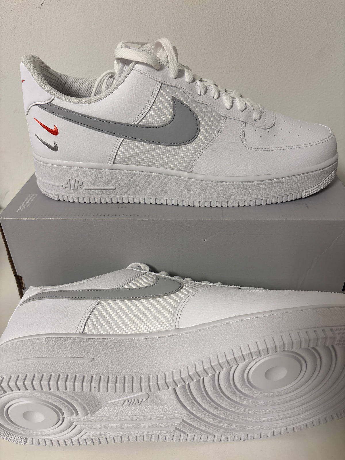 Nike Air Force 1, Größe 47,5 in weiss/grau