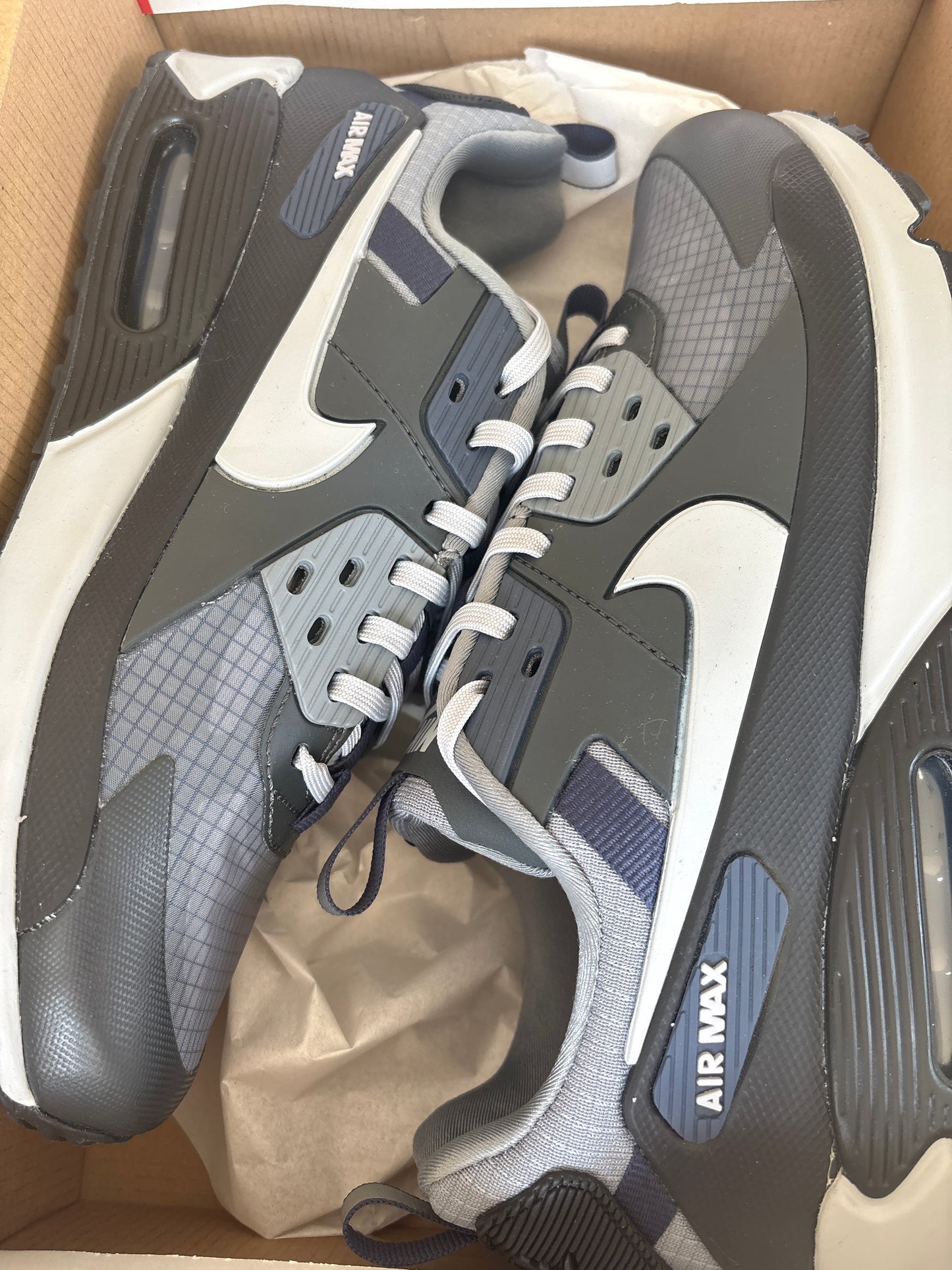 Nike Air Max 90 Drift in schwarz/grau/blau, Größe wählbar