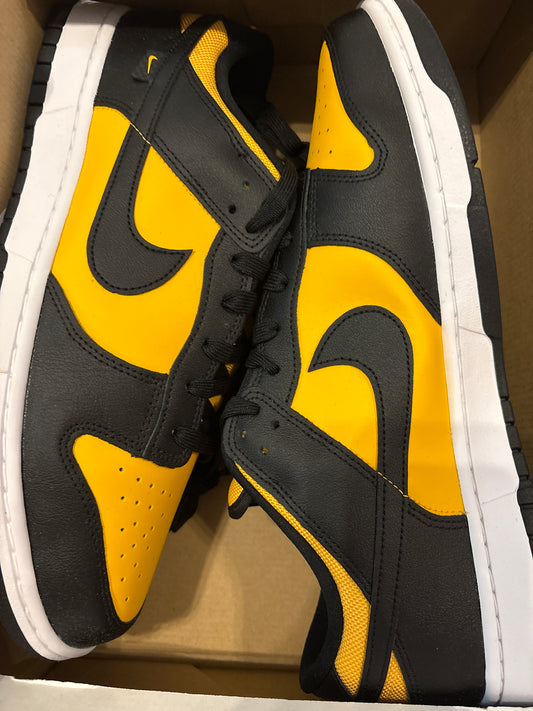 Nike Dunk low gelb/schwarz, Größe 47,5