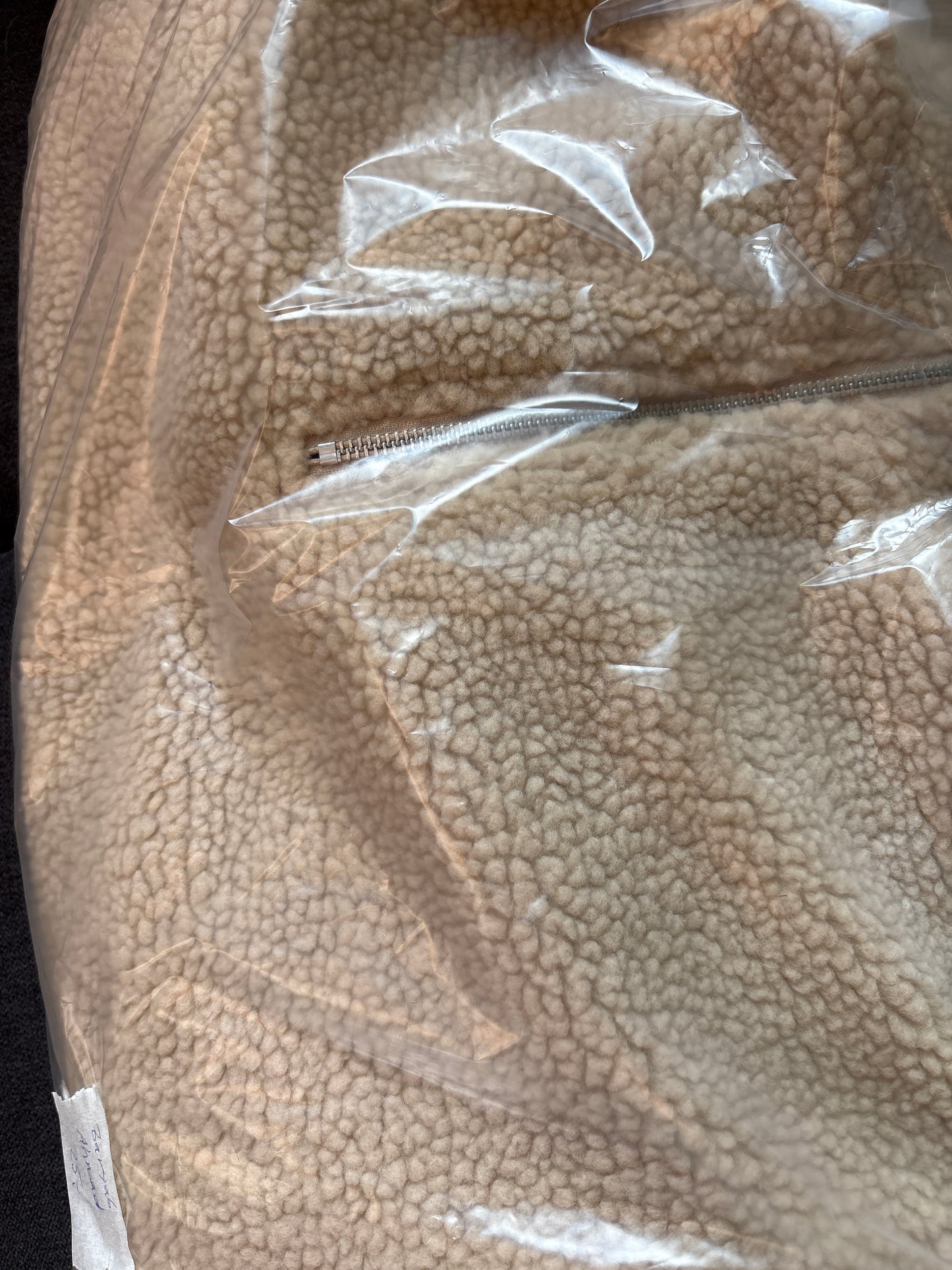 Urban Classics Plüsch Zipper, hellbraun , Größe wählbar
