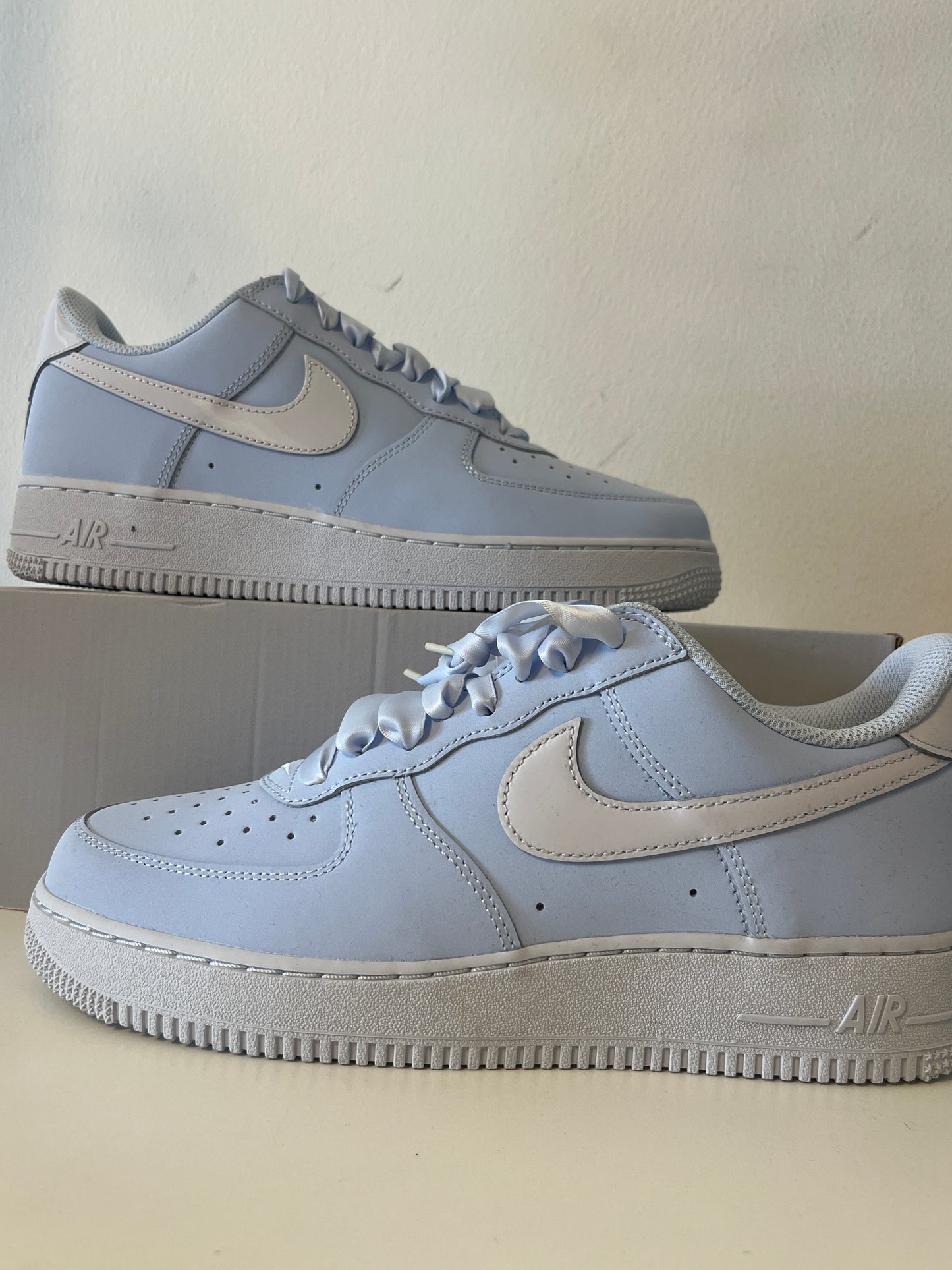 Nike Air Force Retro in hellblau/grau, Größe wählbar