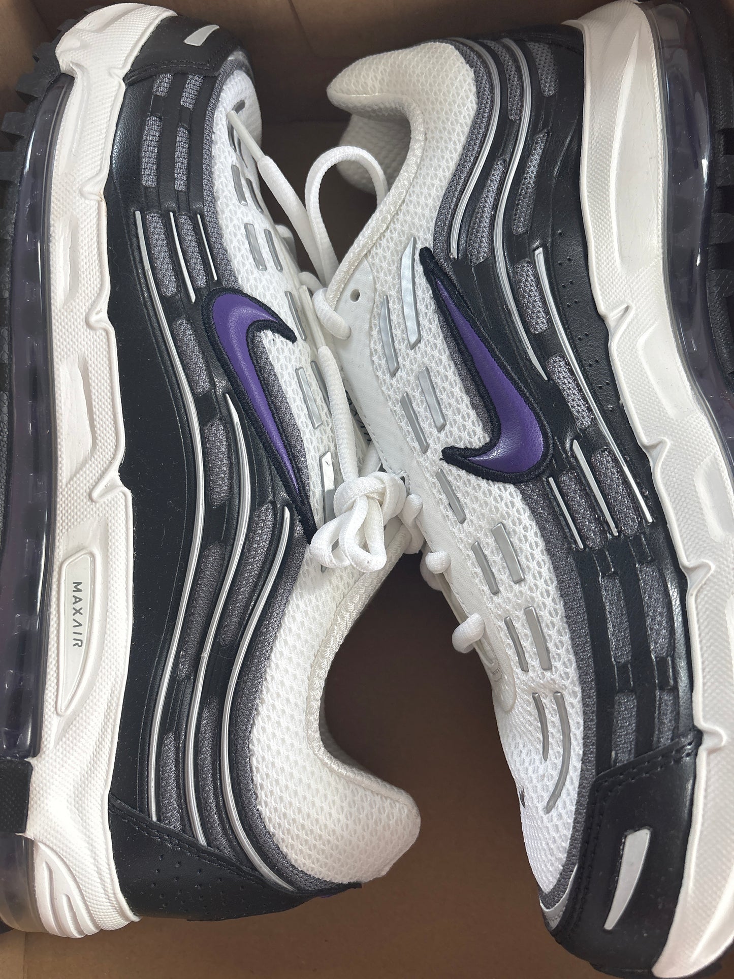 Nike Air Max TL 2.5 in weiss/grau/lila, Größe wählbar
