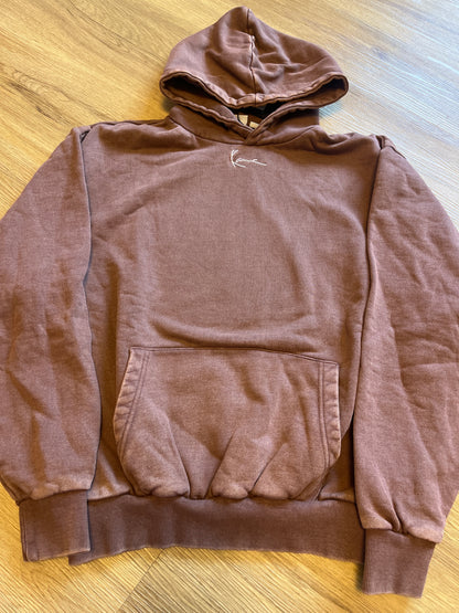 Karl Kani Hoodie in braun/verwaschen, Größe M